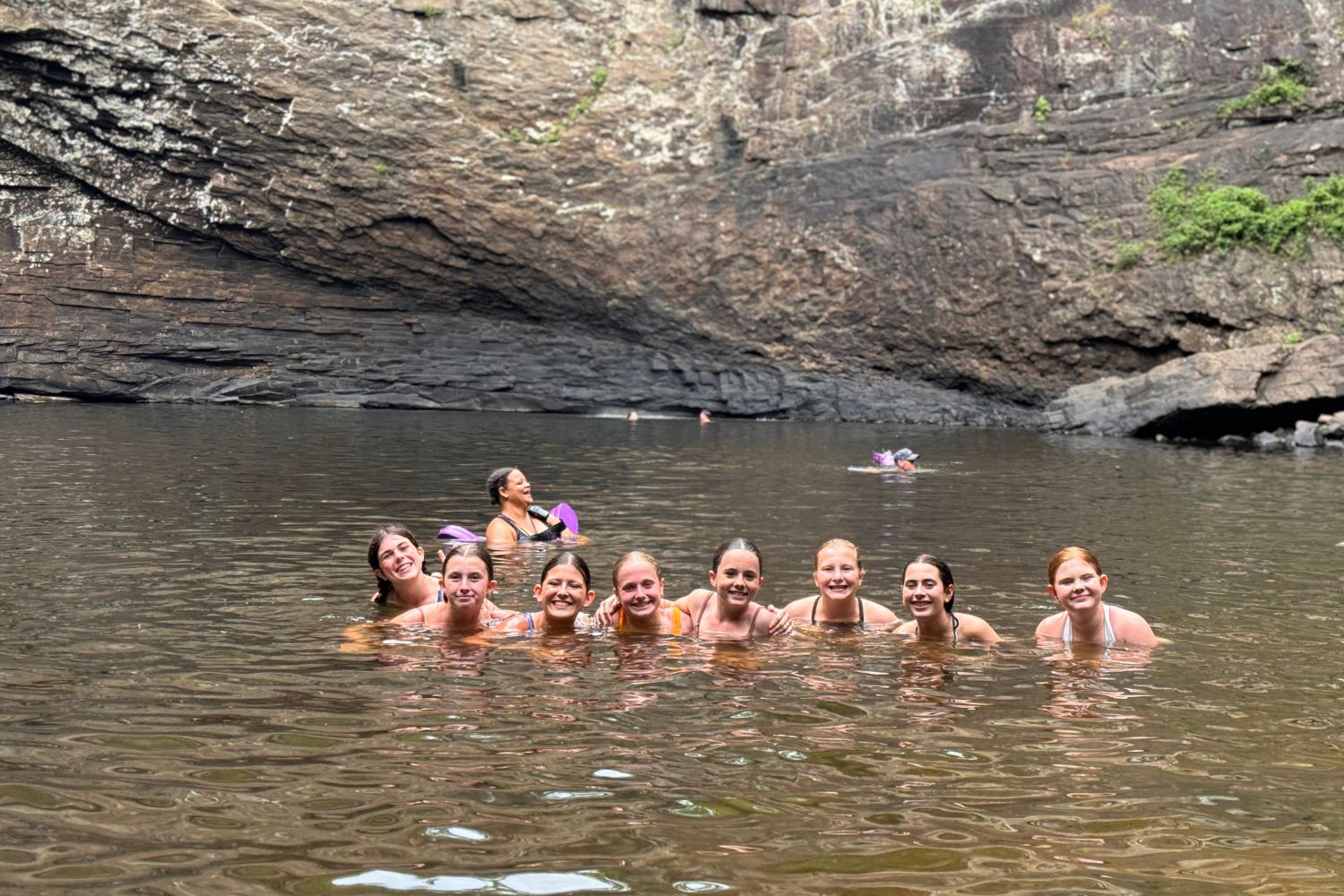 Girls photo swimming hole