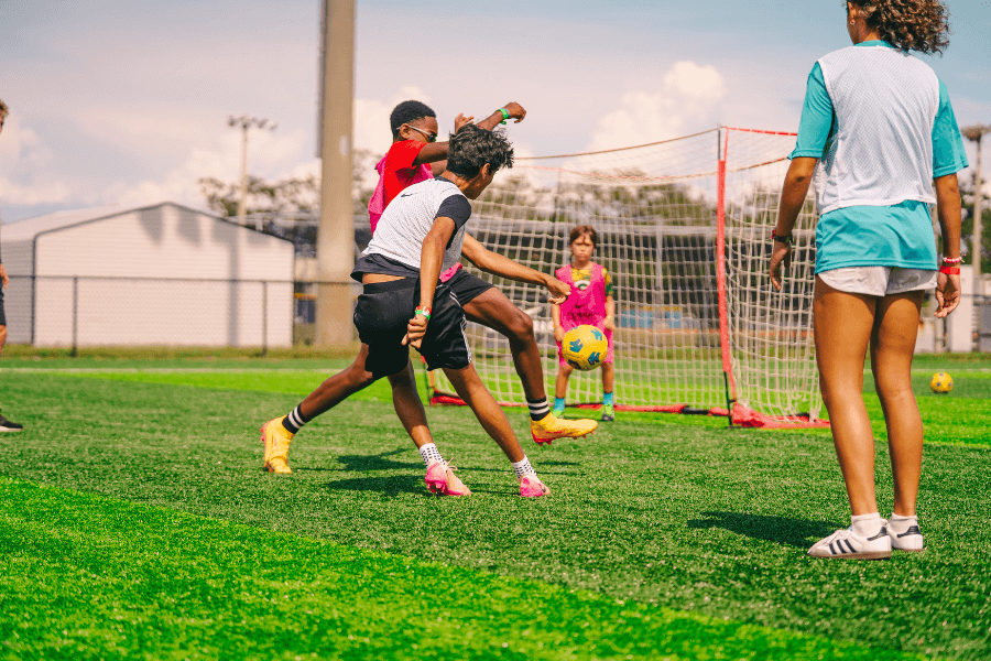 2025 Florida Overnight Sports Camp Soccer Slider practice
