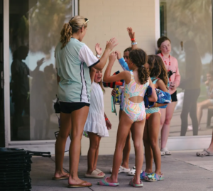 First day at overnight summer camp without parents