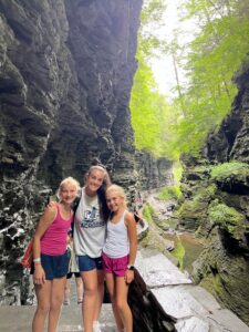 Campers and coach at Watkins Glen